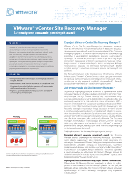 VMware vCenter Site Recovery Manager ®