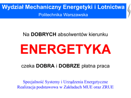 Prezentacja SUE 2015 - Politechnika Warszawska