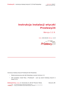 Instrukcja instalacji wtyczki Przelewy24