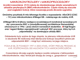 ADuC812 (CISC – `51) REJESTRY SPECJALNEGO