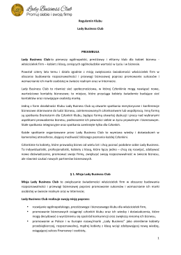 Regulamin Klubu LBC_07.09.2015