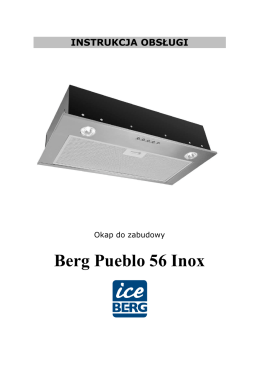 Instrukcja BERG PUEBLO 56 Inox