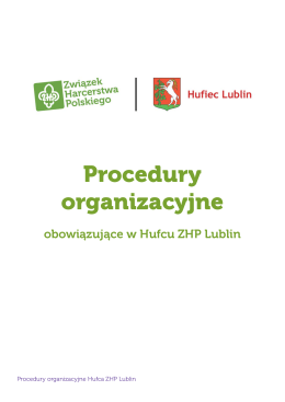 Procedury organizacyjne