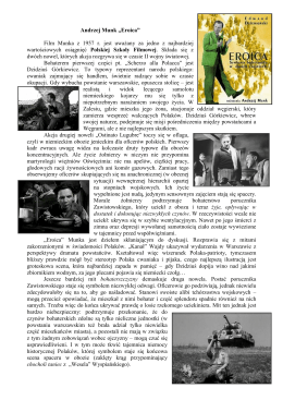 Andrzej Munk „Eroica” Film Munka z 1957 r. jest uważany za jedno z