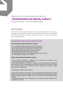 &bdquo;Sredniowieczne teksty kultury"