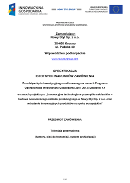 SIWZ PDF, 0.1 MB - Nowy Styl Group