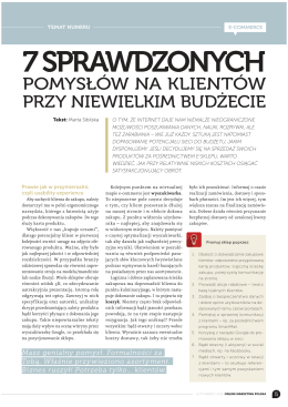 7 SPRAWDZONYCH - Blog ecommerce