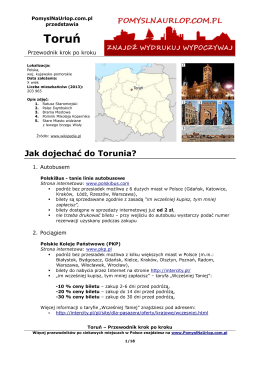 Przewodnik po Toruniu (wersja PDF) – kliknij tu, aby pobrać