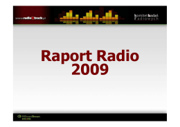 Raport "Radio 2009"