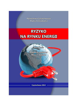 RYZYKO NA RYNKU ENERGII - Politechnika Częstochowska