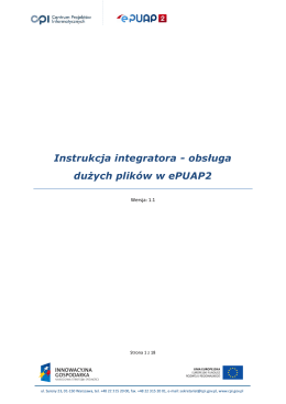 Instrukcja integratora - obsługa dużych plików w ePUAP2