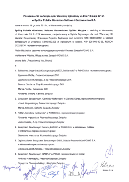 Porozumienie kończące sp&oacute;r zbiorowy zgłoszony w dniu 18 maja