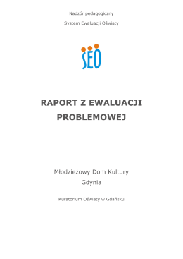 Raport z ewaluacji zewnętrznej 25.05.2015 r.
