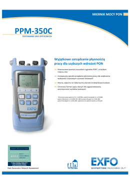 Specyfikacja PPM-350C
