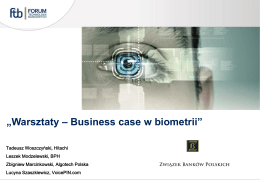 „Warsztaty – Business case w biometrii”
