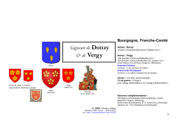 Seigneurs de Donzy & de Vergy - Racines & Histoire