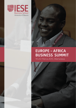 EUROPE – AFRICA BUSINESS SUMMIT