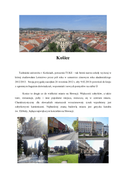 Košice - Erasmus