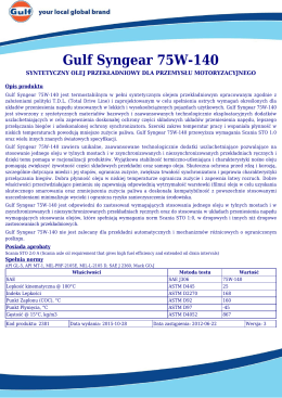 Gulf Syngear 75W-140
