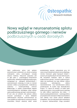 Nowy wgląd w neuroanatomię splotu podbrzusznego górnego i
