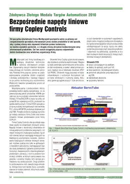 Bezpośrednie napędy liniowe firmy Copley Controls