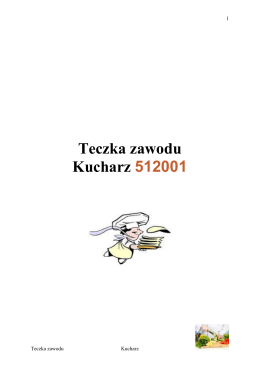 Teczka zawodu Kucharz 512001