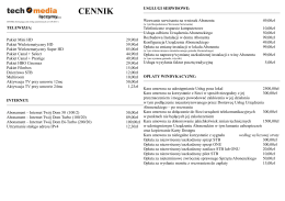 CENNIK - Tech