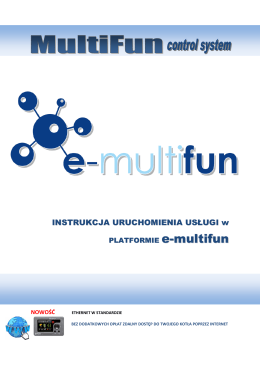 Moduł ETHERNET - Internetowa platforma e-multifun