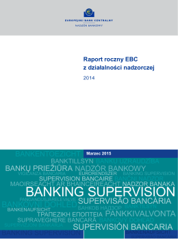 Raport roczny EBC z działalności nadzorczej, 2014