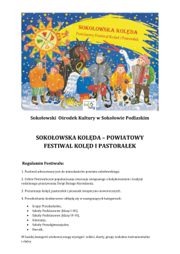 sokołowska kolęda – powiatowy festiwal kolęd i pastorałek