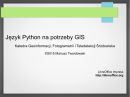 Język Python na potrzeby GIS