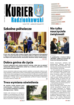 Kurier 05/2015 - Radzionków, Urząd Miasta