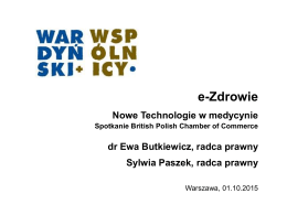 e-Zdrowie - British Polish Chamber of Commerce