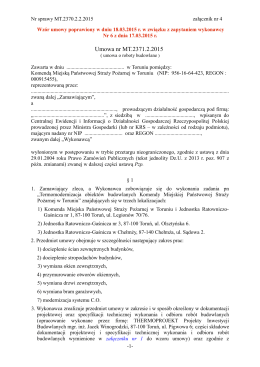Wzór umowy poprawiony w dniu 18.03.2015 r