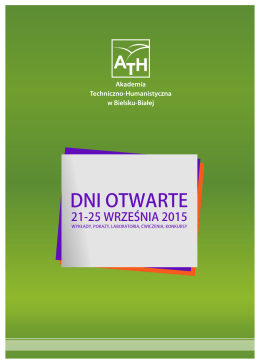 Program Dni Otwartych ATH 2015