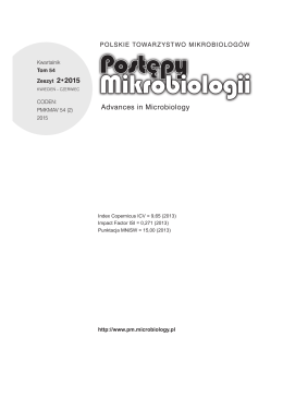 Zeszyt 2 - Postępy Mikrobiologii