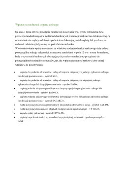 Słownik symboli i rachunków od 01 01 2015