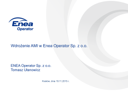 Wdrożenie AMI w Enea Operator Sp. z o.o.