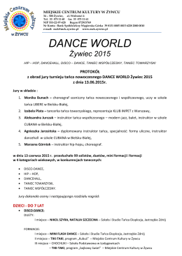 DANCE WORLD Żywiec 2015 - Miejskie Centrum Kultury w Żywcu