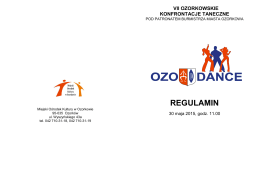 Pobierz REGULAMIN – Ozodance 2015