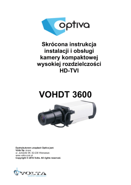 Instrukcja VOHDT3600