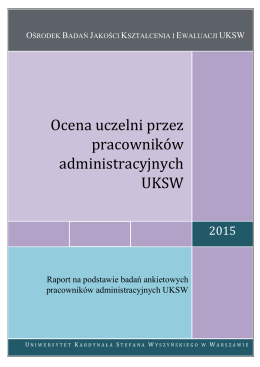 Ocena uczelni przez pracowników administracji 2015