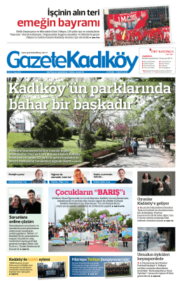 emeğin bayramı - Gazete Kadıköy