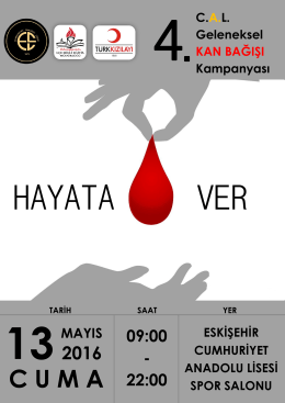 4. Geleneksel Kızılay Kan Bağışı Kampanyası