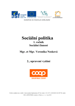 Sociální politika - SOU a SOŠ Lomnice u Tišnova