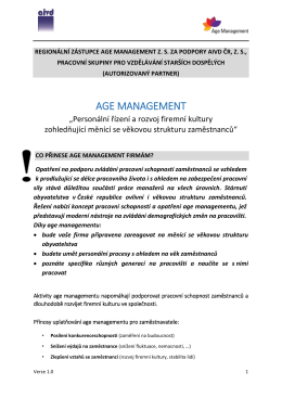 AGE MANAGEMENT