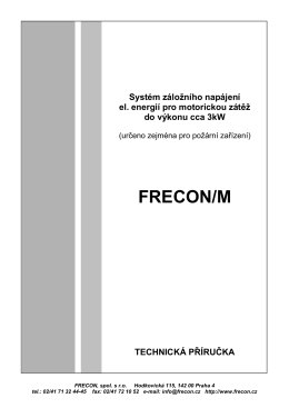 systém záložního napájení FRECON-M