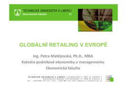 globální retailing v evropě