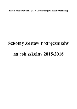 wykaz podręczników – 2015_2016
