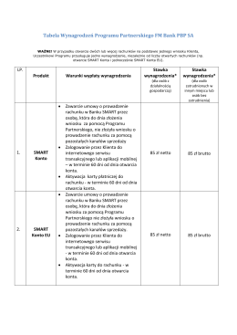Tabela Prowizji Programu PartnerskiegoPobierz PDF